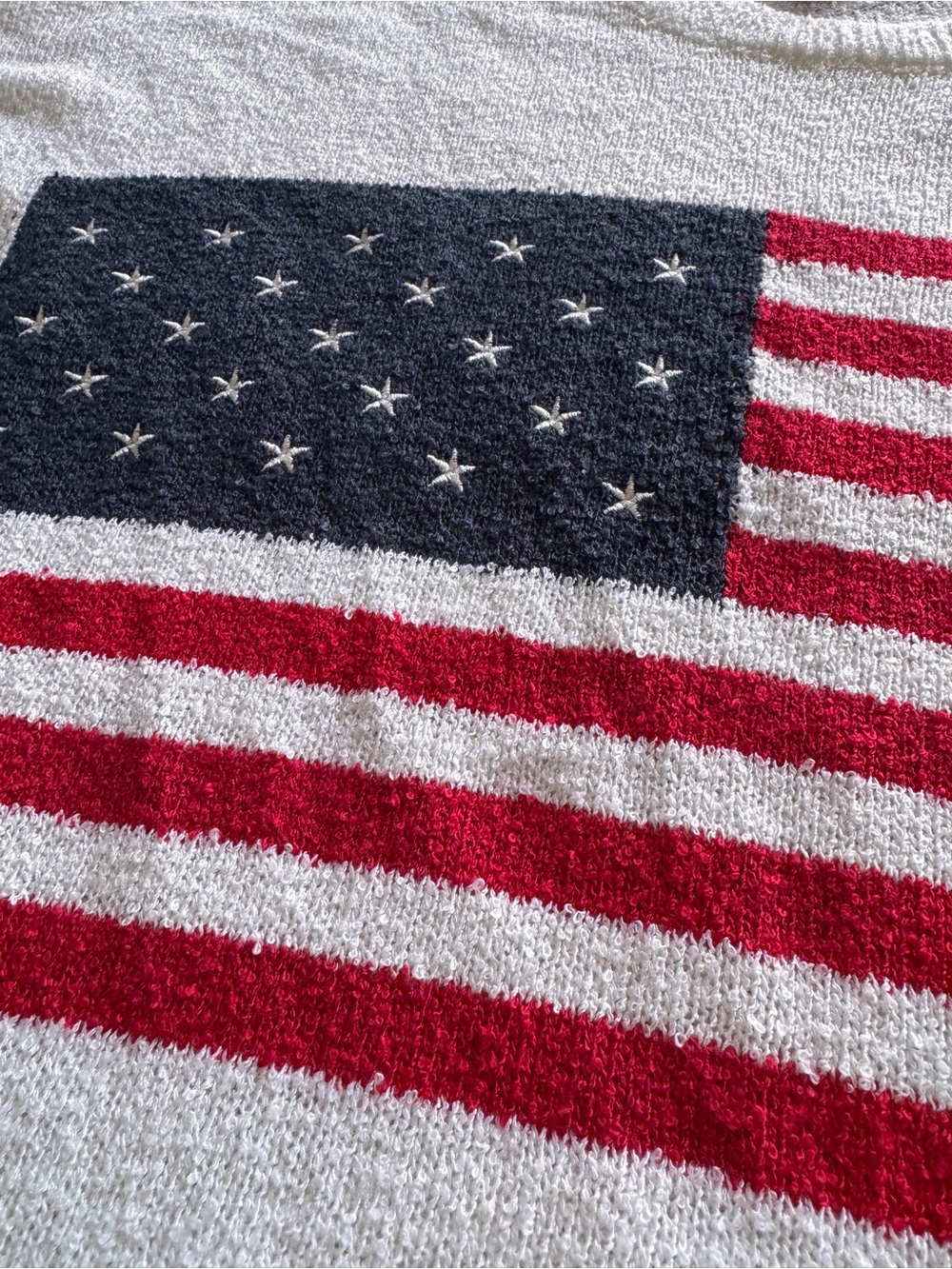 Show Me Your Mumu USA July American Flag Woodsy Summer Sweater Women’s medium - Picture 4 of 10